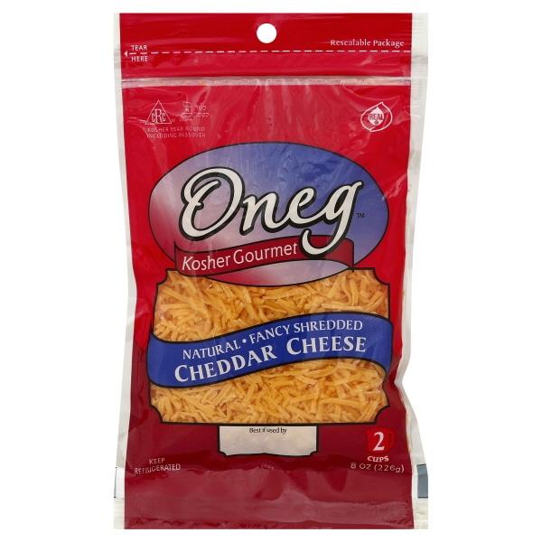 Oneg Shredded Cheddar Cheese - CY (KP)