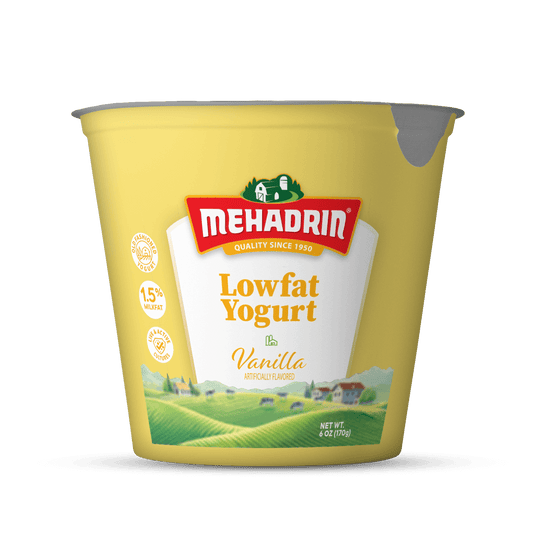 Mehadrin Lowfat Yogurt Vanilla 6oz (KP)