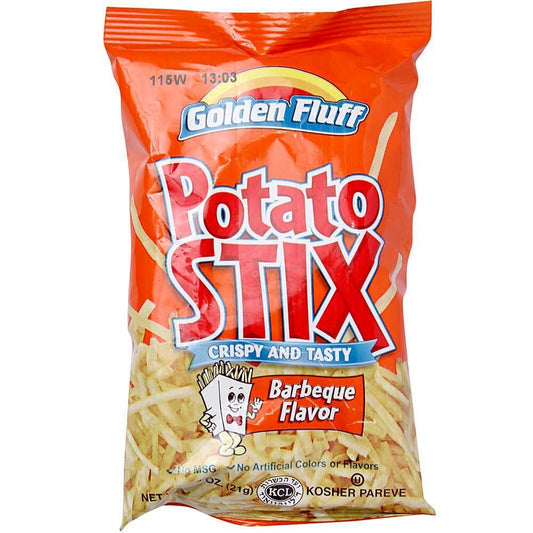 Golden Fluff BBQ Potato Stix .75oz (KP)