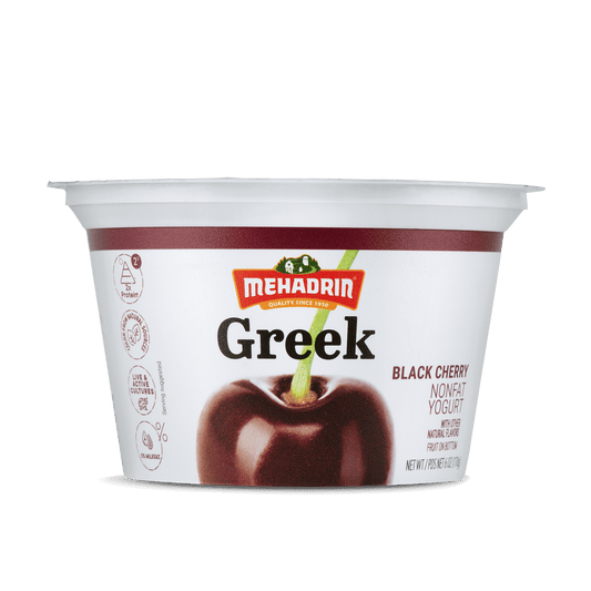 Mehadrin Greek Yogurt Black Cherry 6oz CY (KP)