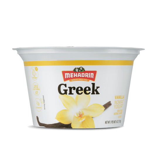 Mehadrin Greek Yogurt Vanilla 6oz CY (KP)