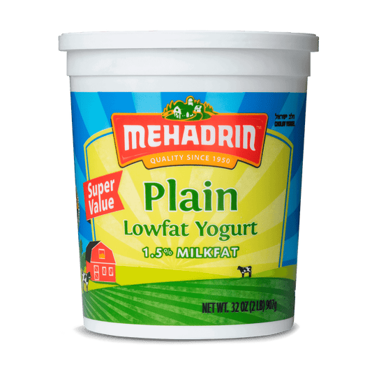 Mehadrin Natural Lowfat Yogurt Plain 32oz CY (KP)
