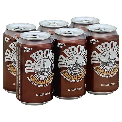 Dr. Brown's Original Cream Soda 6-pack (KP)