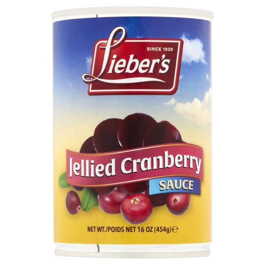 Lieber's Cranberry Sauce Jelled 16oz (KP)