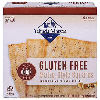 Yehuda Matzo Gluten Free Onion 10.5oz (KP)